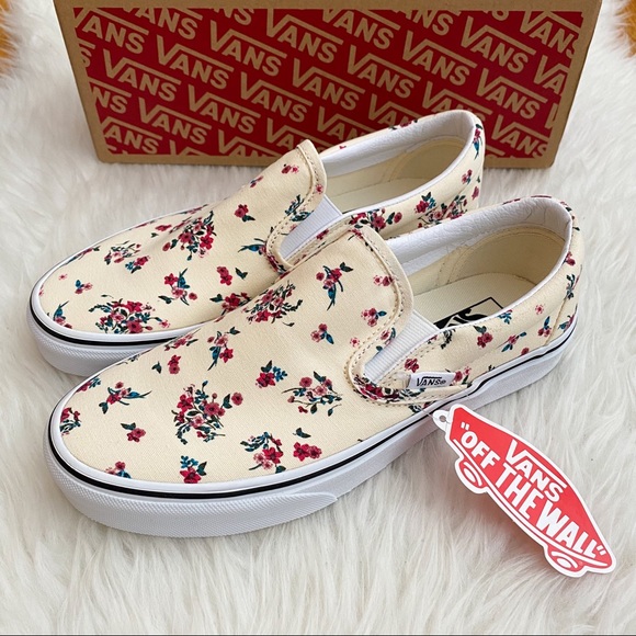 Vans Floral Slip On Women’s Sneakers - Picture 2 of 6